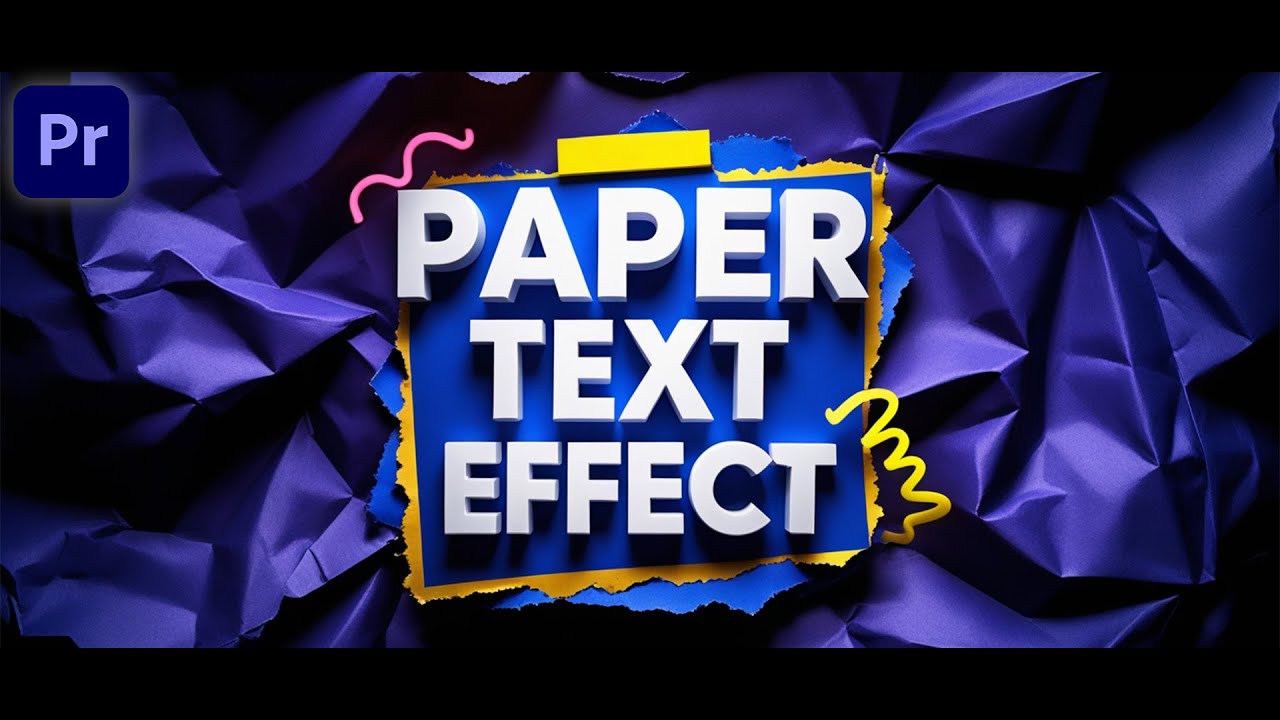 Make Your TEXT Look Like REAL Paper in Premiere Pro! - Hindi