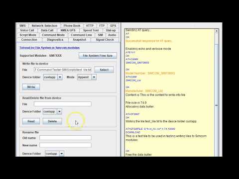 Write file to Simcom modules