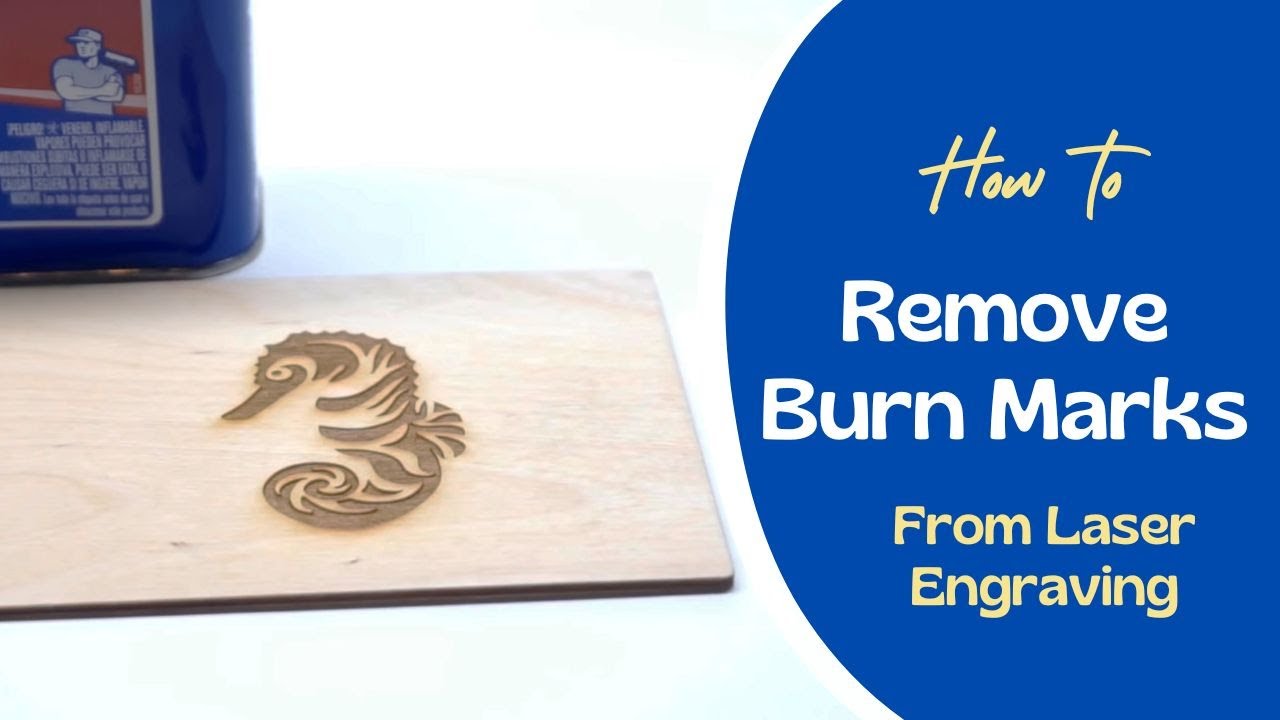 How to Remove Burn Marks From Laser Engraving #laser - YouTube