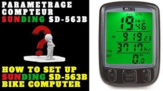 How To Set Up SunDING SD-563B 27 Functions Wired Bike Computer