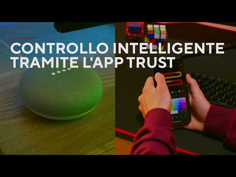 Miniatura del video del prodotto TRUST - GXT905 VYBZ RGBIC WALL LIGHT BARS-White