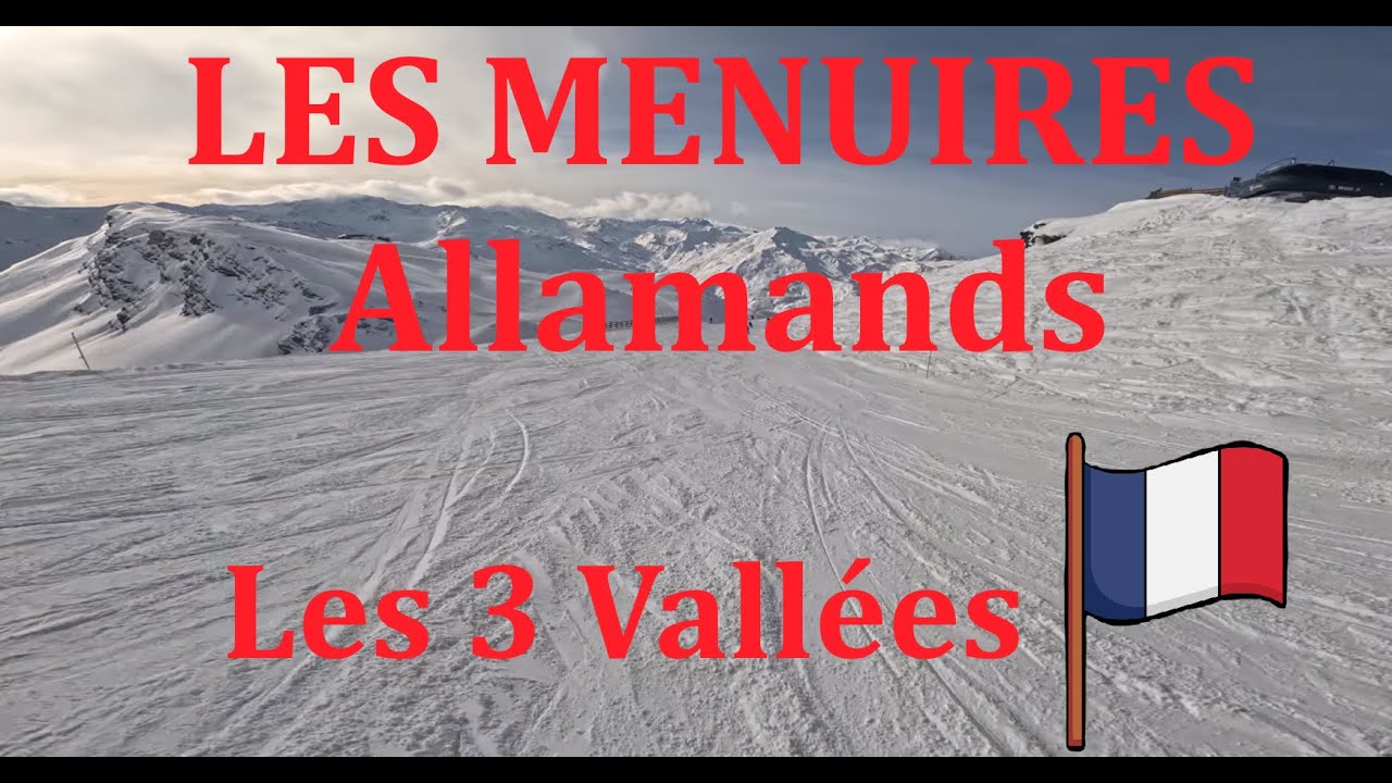 [4K] POV Skiing red piste 'Allamands' in Les Menuires, Les 3 Vallées, GoPro 4k, 2026