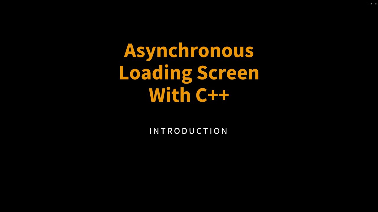 Introductions Loading Loading Screen - Introduction - YouTube