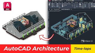 3 Bedroom Country Home Design // AutoCAD Architecture (2025) // Time-laps