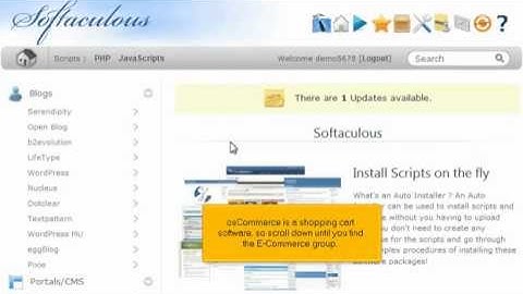 How to install osCommerce from Softaculous on your Astutium Hosting Package