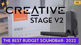 CREATIVE STAGE V2 -Soundbar and Subwoofer | Best Budget Sound bar unboxing and first impression 2022