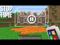 I STOPED TIME to SAVE these VILLAGERS in Minecraft ! HOW TO STOP TIME ?