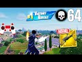 64 elimination solo vs squads gameplay wins fortnite chapter 5 season 2 ps4 controller