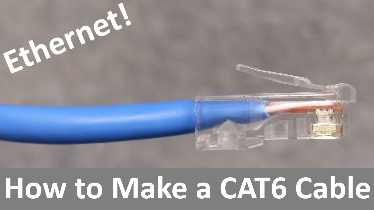 How to Make an Ethernet Cable - CAT5, CAT6, CAT7 