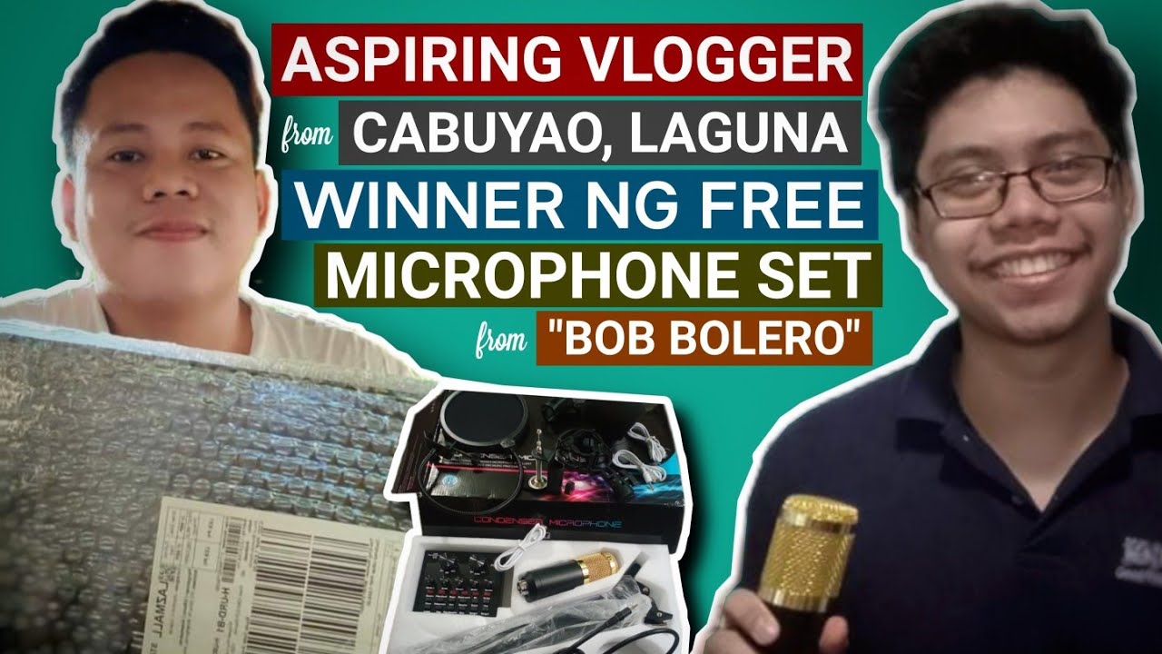 ASPIRING VLOGGER FROM CABUYAO LAGUNA NAKATANGGAP NG LIBRENG MICROPHONE