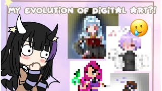 My evolution of digital art- 😭 || #edit #fypシ #gachalife #gacha