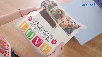 How To Print Sublimation Pillow Case with Pocket by BestSub Heat Press?