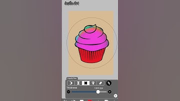 Color for🧁#shorts #satisfying#colorpicking #art #artwork #drawing #digitalart #procreate