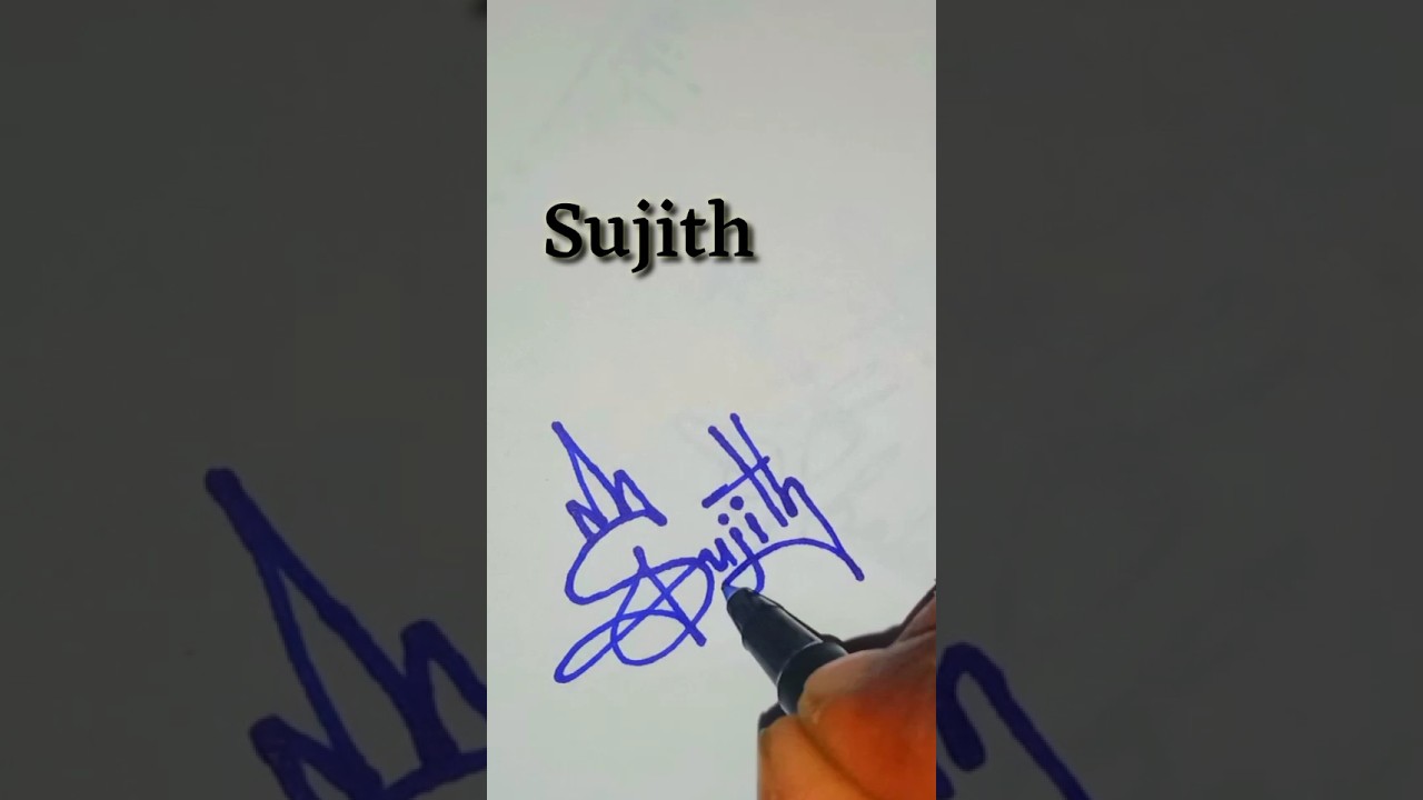 Sujith Name Signature Style 