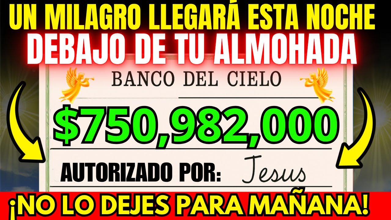 DIOS DICE: ESTA NOCHE UN ÁNGEL TE VISITARÁ MIENTRAS DUERMES… Y DEJARÁ ESTE CHEQUE A TU LADO.