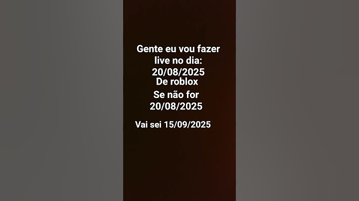 vou fazer live