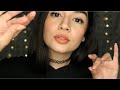 Asmr saying relax with plucking hand movements personal attention word repetition