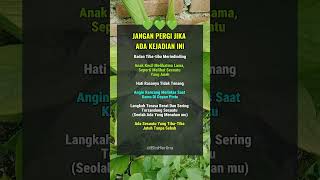 Renungan Nasehat Diri / Jangan Pergi Jika Ada Kejadian Ini #shorts #renungandiri #nasehatdiri #fyp