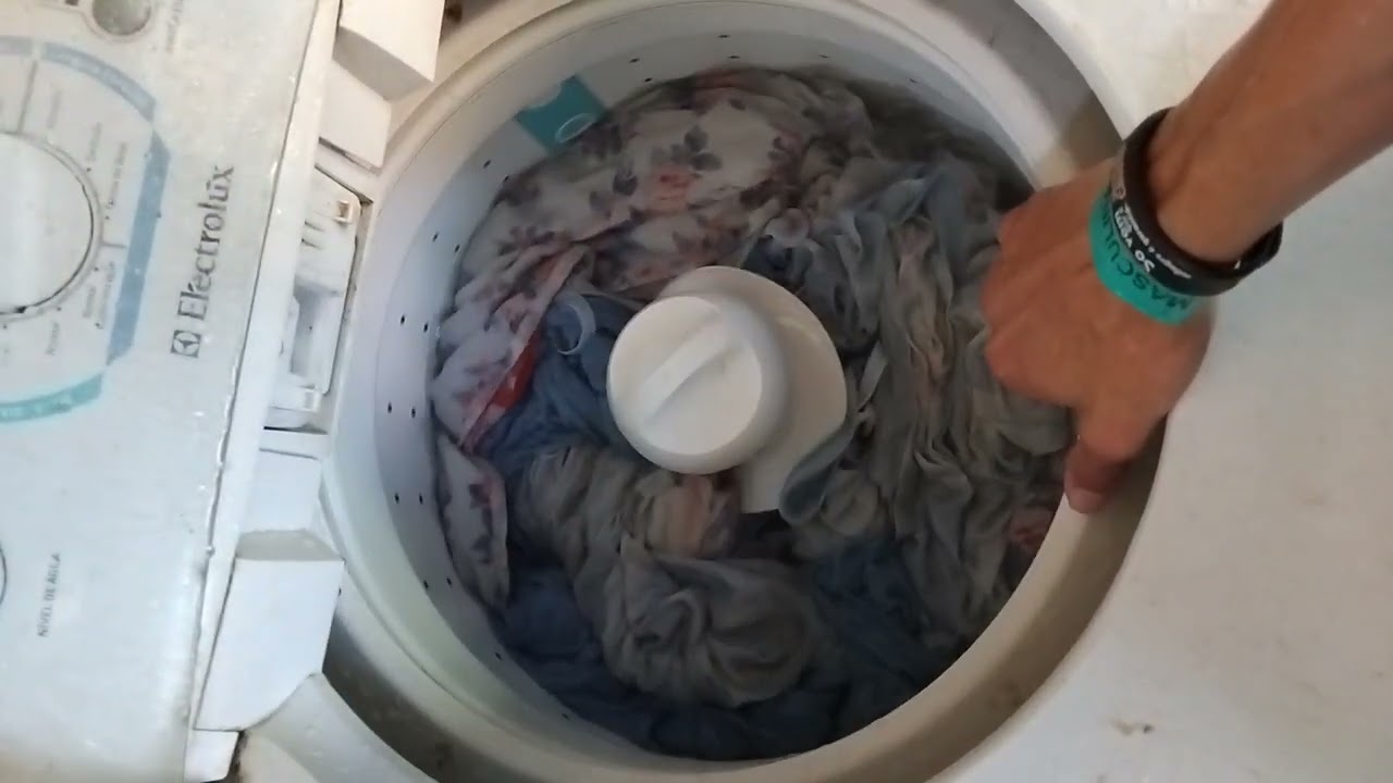 Enxágue de roupas de cama lavadora Electrolux lte12 