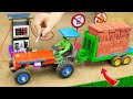 DIY tractor making mini pertrol pump for heavy trolley full of bricks | Diy Tractor | @Sunfarming