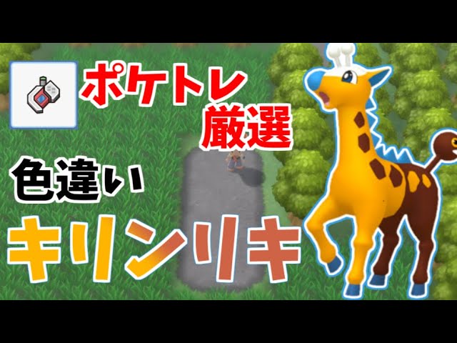 ポケトレで色違いキリンリキを厳選 ポケモンbdsp Youtube