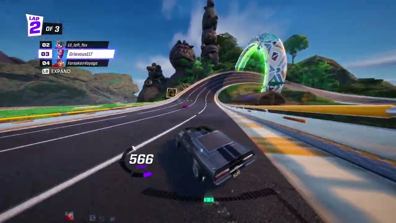 Fortnite: Rocket Racing Gameplay on Xbox