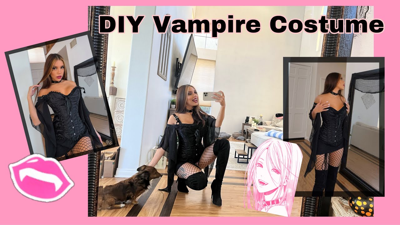 Cheap Sexy DIY Vampire Costume  🖤🧛🏼‍♀️🩸