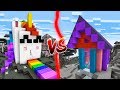 CLAY HOUSE VS WOOL HOUSE IN MINECRAFT!