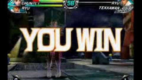 Tatsunoko vs Capcom: Ultimate All-Stars Arcade Mode As Ryu/Chun-Li Part 2/3