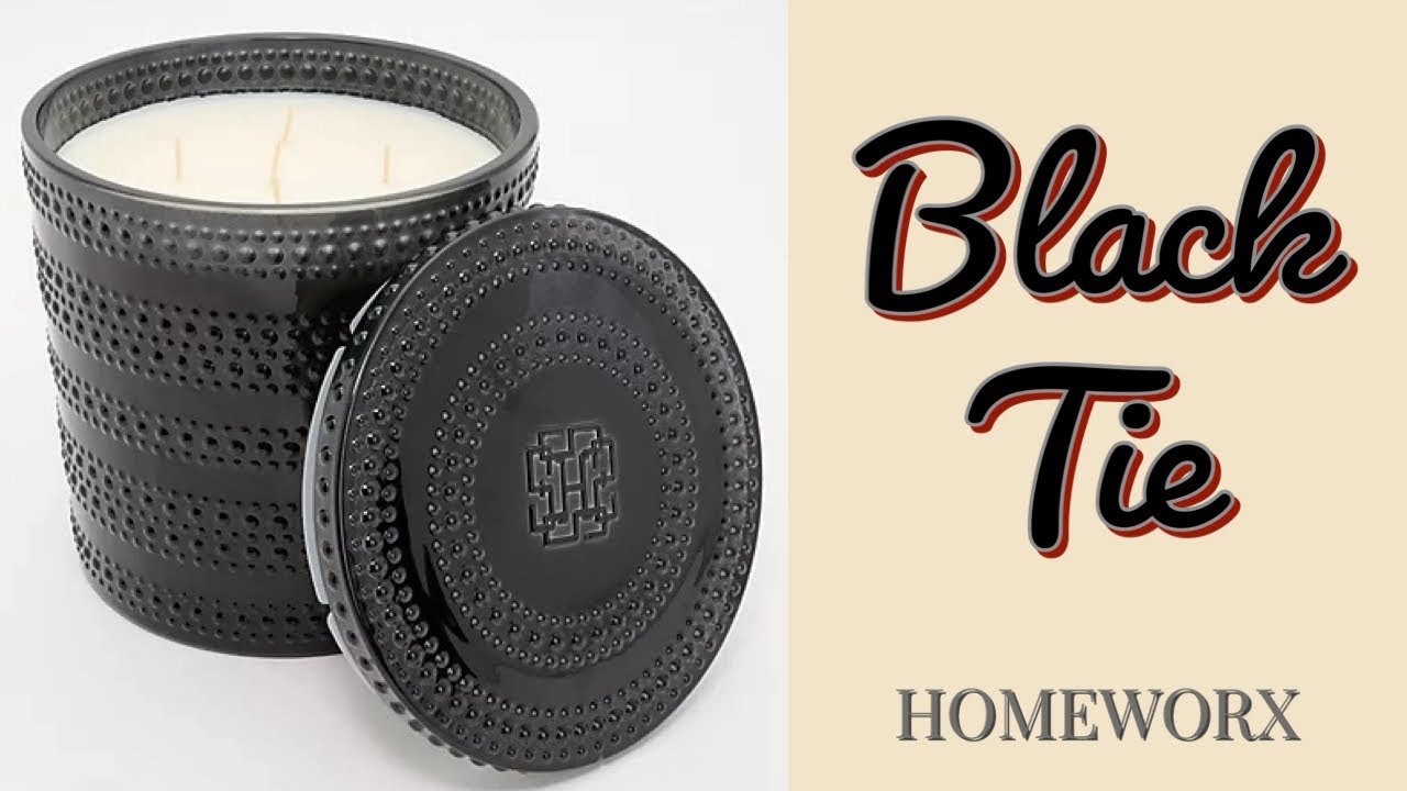 Black Tie from Homeworx candle review YouTube