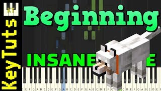 Beginning From Minecraft - Insane Mode Piano Tutorial Synthesia