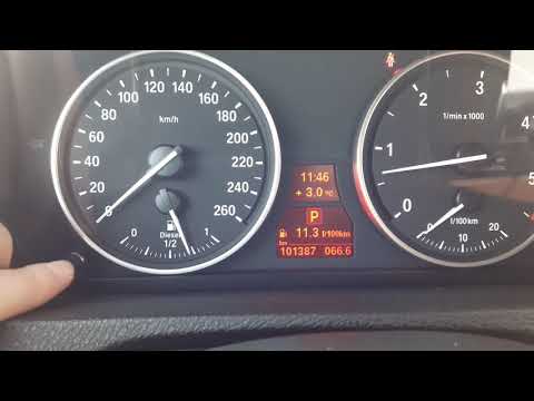 Как посмотреть температуру двигателя на BMW X6 E71