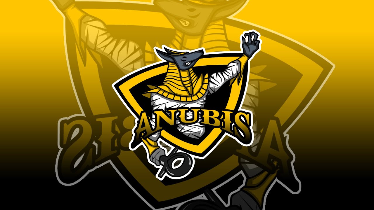  Desain  Logo  Esport  ANUBIS 17 Desain  Dengan Photoshop 