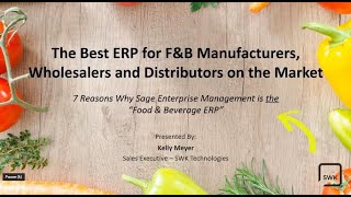 Why Sage X3 is the Top Food & Beverage ERP