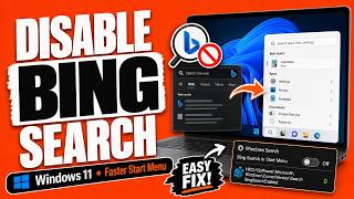 How to Disable Bing Search in Windows 11 (Faster Start Menu Search)