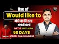 Day 15 | Use of Would Like to | English Speaking Practice Class | Fastest 50 Days Spoken Course