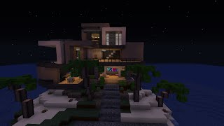 Minecraft Modern Island House screenshot 5