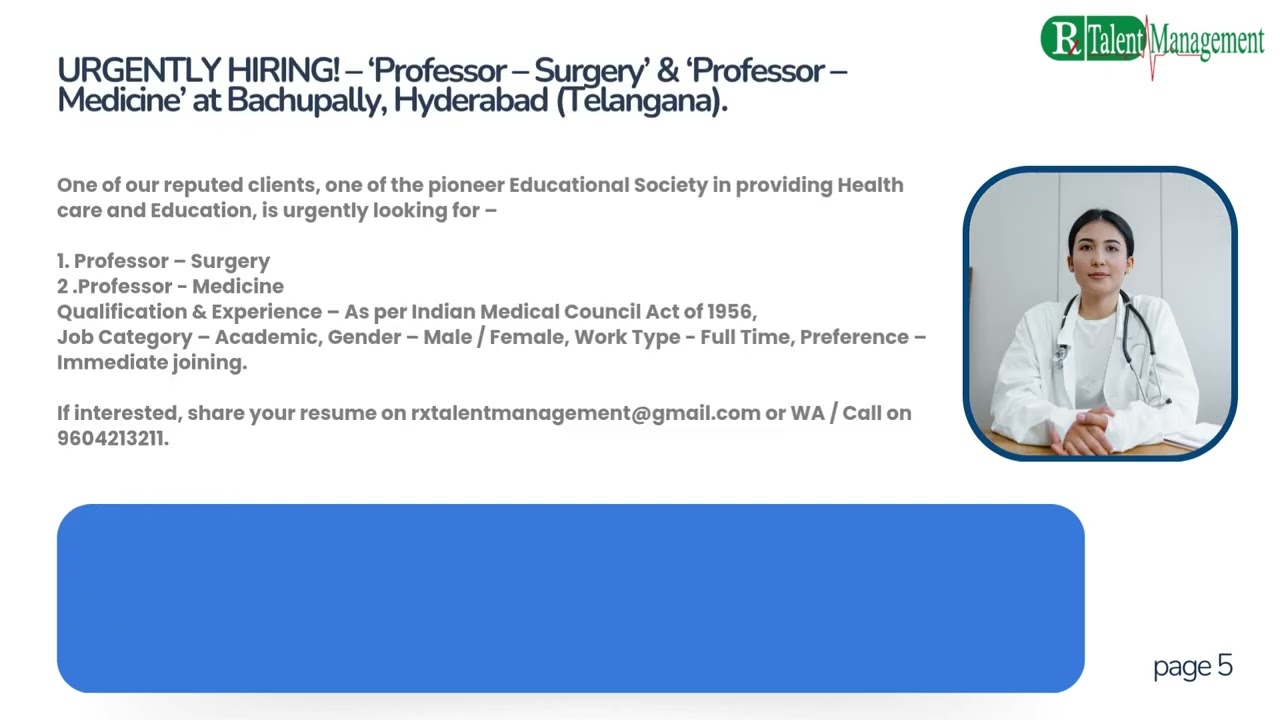 Top Healthcare Job Portal in India | Trusted Medical Recruitment Consultant