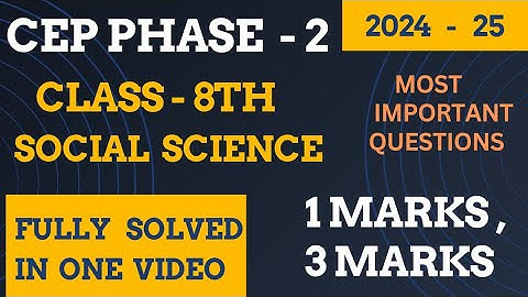 pseb class 8th social science CEP phase 2 worksheet fully solved #solved #solution #pseb