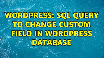 Wordpress: SQL query to change custom field in Wordpress database