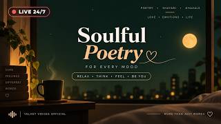 24/7 Lo-Fi Shayari Live Stream 🎧 Relaxing Hindi Urdu Poetry for Sleep & Overthinking screenshot 2