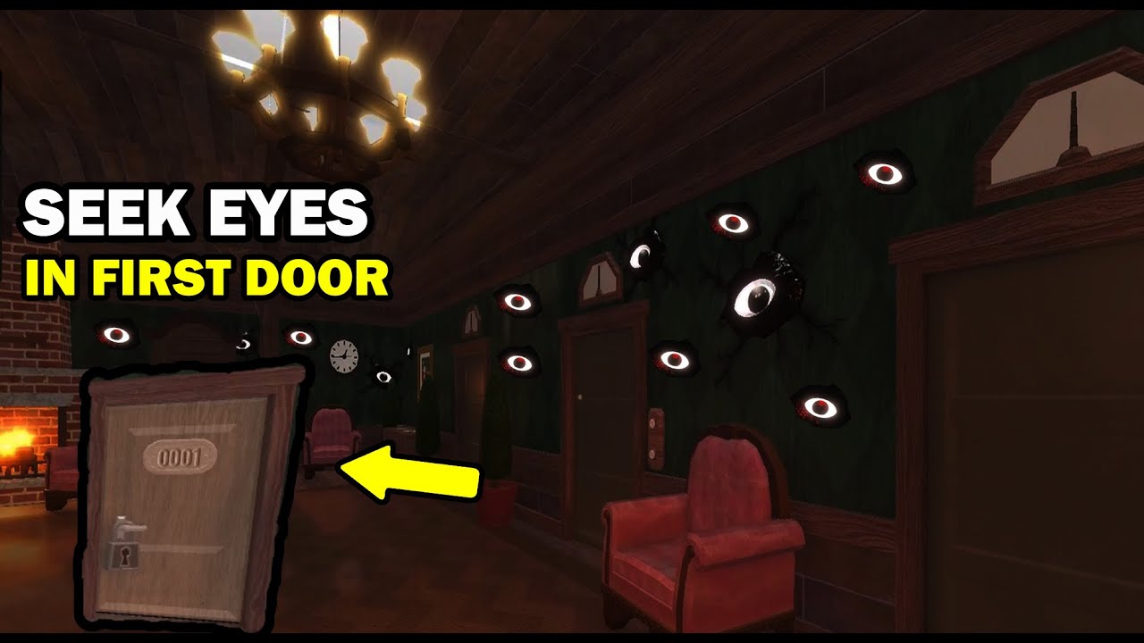 WHAT? SEEK EYES IN FIRST ROOM? ROBLOX DOORS 