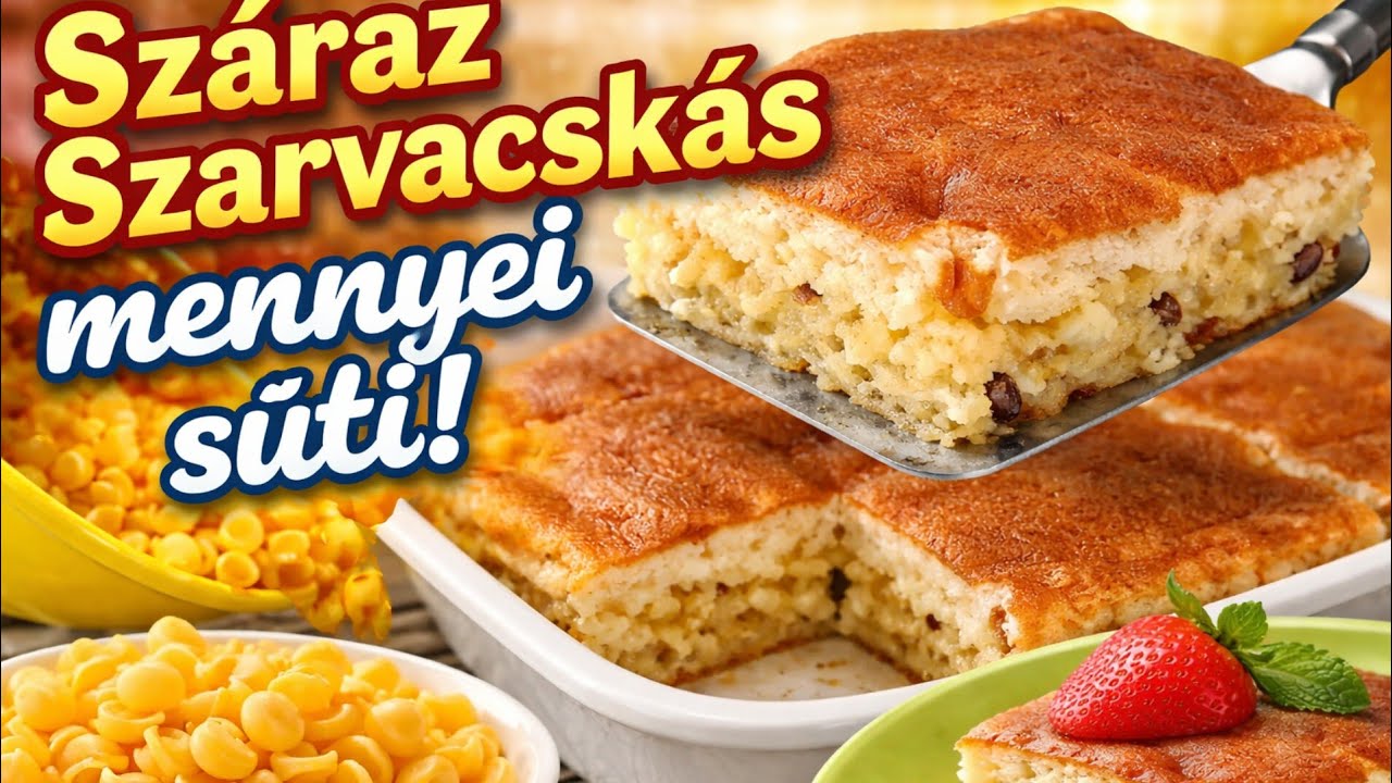 Mennyei Szarvacskás sütemény