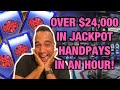 😱 7 Jackpot Handpays in just 50 minutes!! 🔥 $100 Wheel of Fortune, Lightning Link, EEEEE! 👑🎰🎉💰