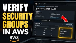 How to verify security groups in AWS for your EC2 - Full Guide