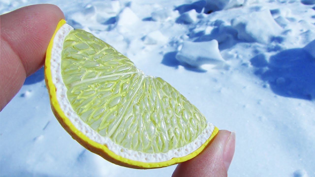 Натуральный реалистичный ЛИМОН, Мастер класс