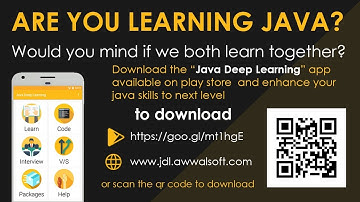 Java Deep Learning App Intro  | Developed by Awwalsoft