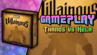 Marvel Villainous Infinite Power Hela vs Thanos Gameplay | Ravensburger