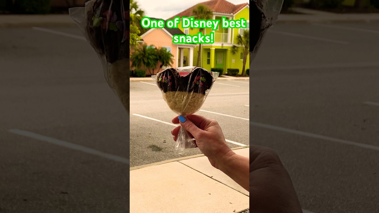 Mickey rice crispy treat at Walt Disney world 