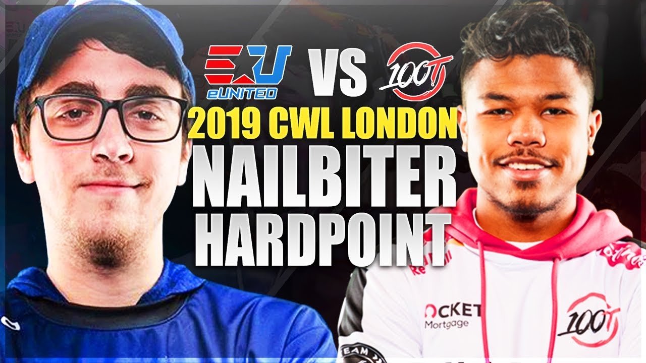 NAILBITER! - eUnited vs 100 Thieves - Hardpoint On Hacienda (CWL London 2019)
